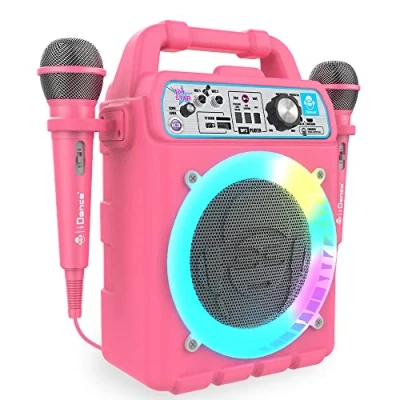 Imagen de Idance K3V2 Party Box Máquina de Karaoke, para fiesta, altavoz Bluetooth, con micrófono