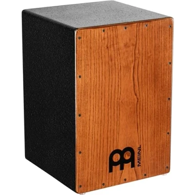 Imagen de Meinl Percussion HCAJ1AWA Cajón con parche natural de fresno, color negro