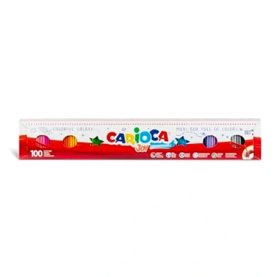 Imagen de Carioca rotuladores Joy Punta Fina Caja especial de un metro 100 superlavables y con gran cobertura Colores surtidos Ø 2,8 mm piezas