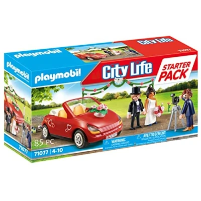 Imagen de PLAYMOBIL City Life 71077 Starter Pack Boda, con Coche de Juguete, a Partir 4 Años