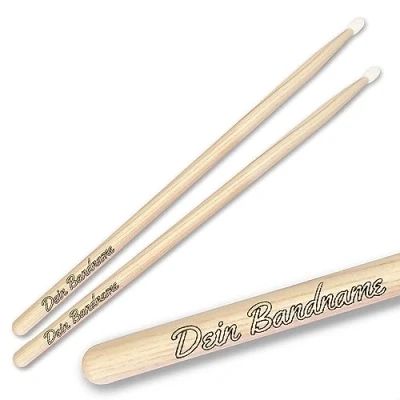 Imagen de keepdrum Baquetas personalizadas con grabado personalizado, 1 par