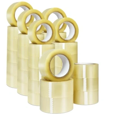 Imagen de MUNTRADE Cinta Adhesiva Transparente Embalar 48mm x 132m (36 Rollos) Transparente, Precinto
