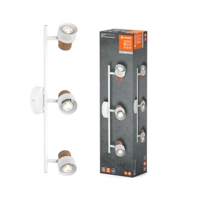 Imagen de LEDVANCE LED downlight Cork, GU10, 3 luces, largo, blanco