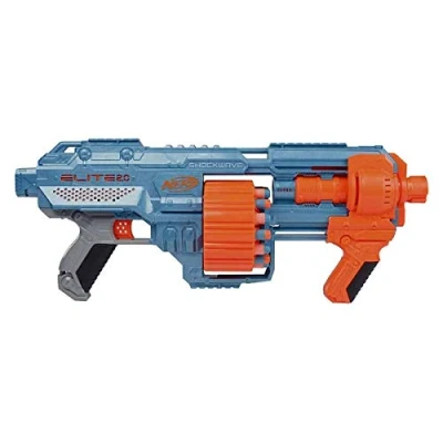 Imagen de Lanzador Elite 2.0 Shockwave RD 15 de Nerf, 30 Dardos Tambor rotatorio Dardos, Descarga a ráfaga, Funciones personalización
