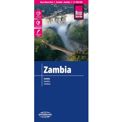 Imagen de Zambia 1:1.000 mapa de carreteras impermeable. Reise Know How.: world mapping project (Zambia (1:1.000.000))