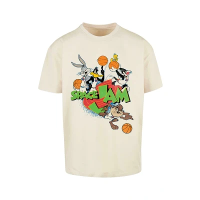 Imagen de Merchcode Space JAM TEAM Camiseta estampada, Hombre, Talla: XL, Sand