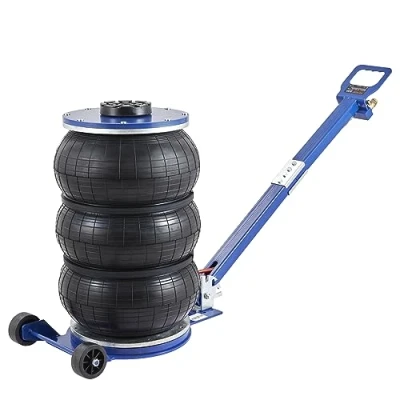 Imagen de VEVOR Gato Neumático Carga de 5T Elevación 140 450 mm Aire para Coche 0,8 1,0 MPa con 3 Cojines Mango Ajustable Elevador Rápido Reparación Mantenimiento SUV Taller Garaje