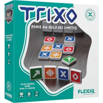 Imagen de Asmodee FlexiQ Trixo Juegos de Mesa Estrategia y reflexión Viaje Bolsillo Familiares a Partir 7 años 2 4 Jugadores Versión Francesa