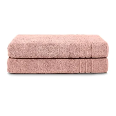 Imagen de Komfortec Toallas de baño, 100% algodón, Secado rápido, 70 x 200 Pulgadas, Color Rosa