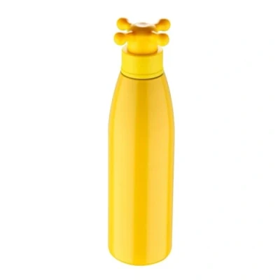 Imagen de UNITED COLORS OF BENETTON. Botella de agua pared única 750ml en acero inoxidable color amarillo con tapa grifo.