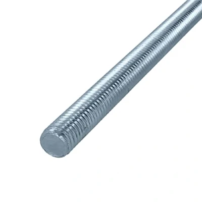 Imagen de HELPMATE Varilla roscada M12 x 330 mm de acero galvanizado 10 unidades varillas roscadas métricas completas Perno roscado con clase resistencia 4.8 DIN 976