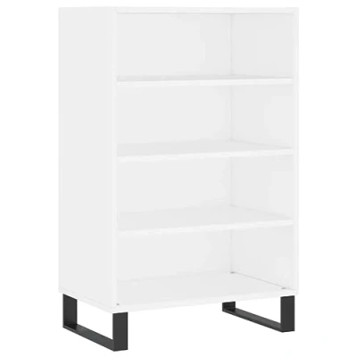 Imagen de vidaXL Aparador Alto Madera de ingeniería Blanco 57x35x90 cm