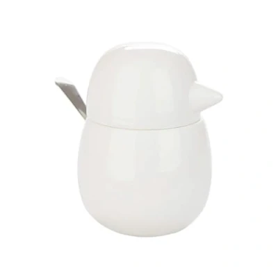 Imagen de Balvi Azucarero Birdie Color Blanco Recipiente para Azúcar en Forma de Pájaro Porcelana/Metal