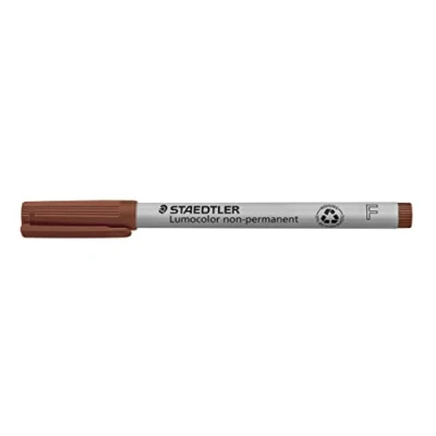 Imagen de Staedtler Lumocolor universal 316 F Spitze aprox. 0,6 MM Paquete No Permanente de 10 en cartón marrón Caso