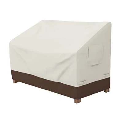 Imagen de Amazon Basics Funda protectora para banco de 2 plazas, Beis/ Bronceado
