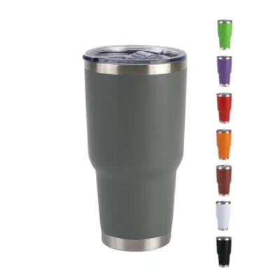 Imagen de Home Universal ® Termo de Café Acero Inoxidable, Vaso Térmico con Aislamiento, 12h caliente / 24h Frío, para agua, té y frio (Gris, 900 ML)
