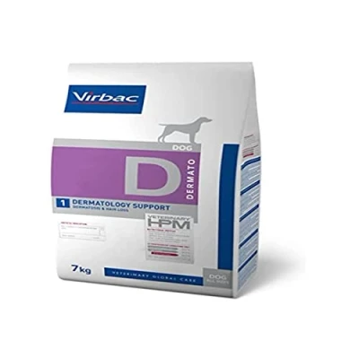 Imagen de Veterinary Hpm Virbac TP 3561963601170_920 5936, Perro D1 Dermatology Support, Multicolor, 12 kg