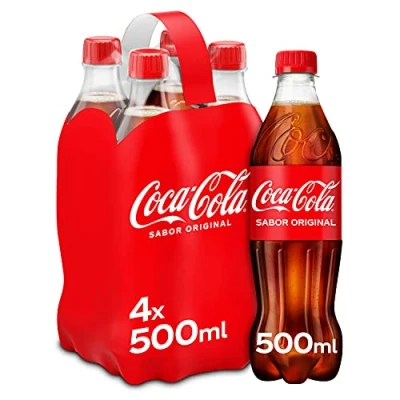 Imagen de Coca cola Sabor Original Refresco de Pack 4 botellas 500 ml