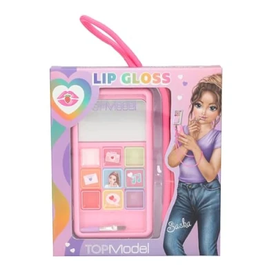 Imagen de Depesche 10842 TOPModel Set Beauty and Me Smartphone, con 9 Brillos de Labios y Pincel, Fragancia Fresa, Color Pink, One Size