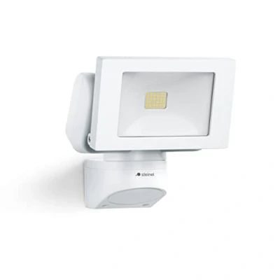Imagen de Steinel LS 150 Foco LED, en color blanco, con consumo de 14,7 W, intensidad 1375 lúmenes, cabezal orientable, grado protección IP44 y bombillas LED blanco neutro (4000 K)