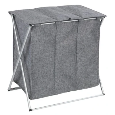 Imagen de WENKO Pongotodo Trio Top Gris Mezclado Cesta para la Ropa
