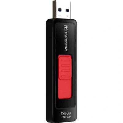 Imagen de Transcend JetFlash 760 Memoria USB 3.0 de 128 GB sin Tapa, Negro