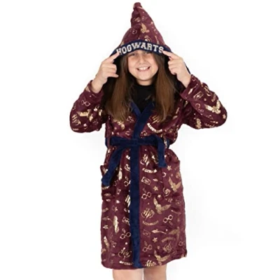 Imagen de Harry Potter vestido de vestir para niños Opciones rojas o azules Pijama Robe 14 15 años