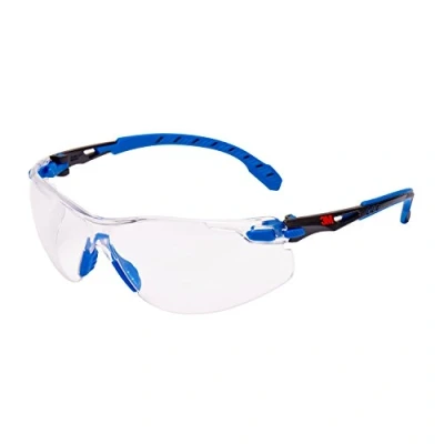 Imagen de 3M S1101SGA Gafas SOLUS 1101 montura negra/azul PC ocular incoloro recubrimiento SCOTCHGARD 1 gafa/bolsa
