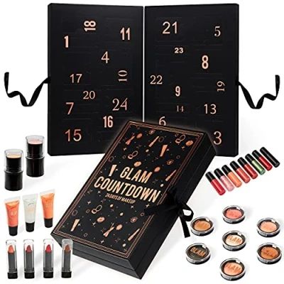 Imagen de Calendario Adviento Maquillaje 2024 para Mujeres Set de y Cuidado la Piel (Negro)