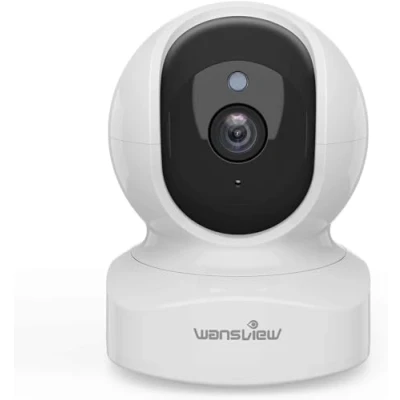 Imagen de wansview Camara Vigilancia WiFi Interior 2K Camaras Domicilio WiFi, Alerta de Movimiento, Compatible con Alexa, Audio Bidireccional para Bebe, Mascotas, Color Blanco