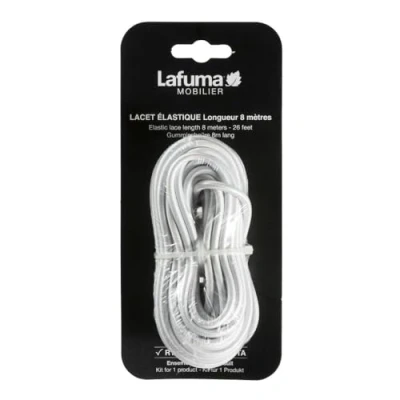 Imagen de Lafuma Mobilier Cuerdas eslásticas para hamaca Siesta L, 8 metros, Blanco, LFM2405 0020