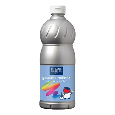 Imagen de Lefranc Bourgeois Redimix Gouache liquida, Plata, 1,000 ml, 1000