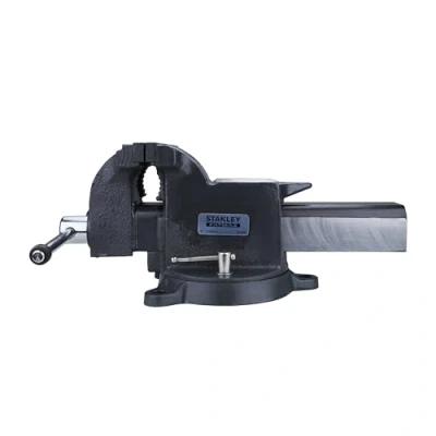 Imagen de STANLEY Tornillo de Banco Carga Pesada Maxsteel 150mm, Estructura Hierro Fundido, con Husillo, Base Agujeros y Perno Bloqueo, Resistente a la Corrosión, 1 83 068