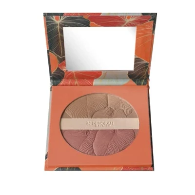 Imagen de Deborah Milano Maxi Terra Cara compacta tropical Bronze SPF 15, 01 Light, Bronzer, colorete e iluminador impermeable, deslizante y sedoso, aporta una piel luminosa naturalmente bronceada, 18 g