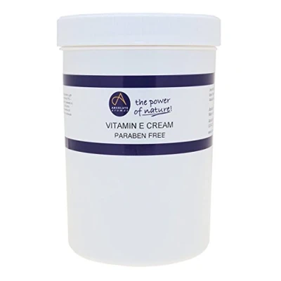 Imagen de Absolute Aromas Crema de vitamina E 500g Base Sin Esencia, Libre Parabenos y Sulfatos Hidratante para Cara, Cuerpo Cicatrices (1kg)