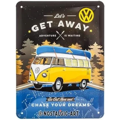 Imagen de Nostalgic Art Cartel de Chapa Retro Kitchen, Plastic, Diseño Vintage Decorativo, 15 x 20 cm