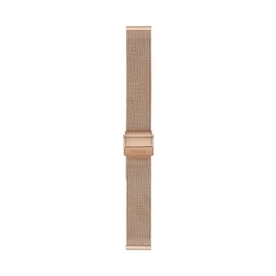 Imagen de Fossil Brazalete de Malla Acero en Tono Dorado Rosa 16 mm para Mujer, S161057