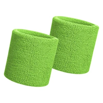 Imagen de HANERDUN 2 Pzs Muñequera Deportiva Deportes Sweatband Suave Espesar Algodón Tenis Gimnasia Fútbol Baloncesto Correr Atléticos