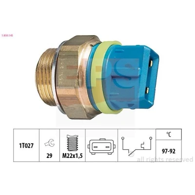 Imagen de Interruptor de temperatura, ventilador del radiador EPS 1.850.145