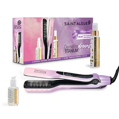 Imagen de Plancha Alisadora De Pelo Vapor Saint Algue Demeliss Titanium Dreams