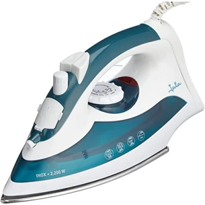 Imagen de Jata PL120 Plancha de Vapor, Suela Acero Inoxidable, 2200 W, vapor vertical y regulable, Golpe 60 g/min, Termostato regulable temperatura, Autolimpieza