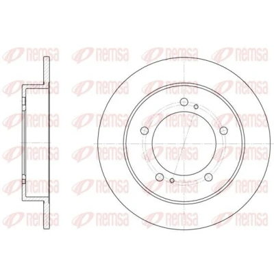 Imagen de REMSA 6331.00 Disco de freno Eje delantero 289, 289 10 5 macizo SUZUKI: Vitara I SUV, Jimny SUV Cabrio