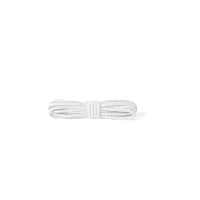 Imagen de Kaps Cordones Redondos Finos, de Calidad 2 mm Ancho, 100% algodón para Calzado Informal y Moda, Hechos en Europa, 1 par (75 cm 29 inch 4 to 5 Con ojales/ 01 blanco)
