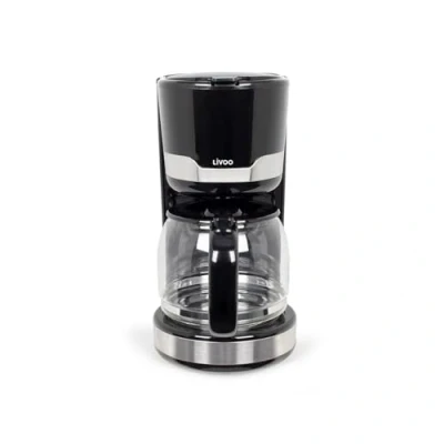 Imagen de Livoo Cafetera eléctrica DOD201 Capacidad 14 tazas, 1000W, filtro reutilizable, mantenimiento caliente, sistema anti gotas, color negro