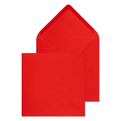 Imagen de Blake Purely Everyday ENV4265 Sobres cuadrados engomados (155 x 155 mm, 100 g/m², 500 unidades), color rojo