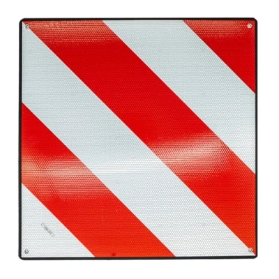 Imagen de ENERFERO Señal V20 Homologada, Placa Portabicicletas y Carga Saliente, Panel V 20 Plástico ABS, Flexible con Protección Anti Arañazos.50 X 50 cm HOMOLOGADA