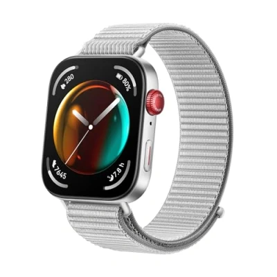 Imagen de HUAWEI Watch FIT 3, Pantalla AMOLED de 1.82 Pulgadas, Diseño Ultrafino, Llamadas por Bluetooth, hasta 10 días batería, Compatible con Android &amp; iOS, Gris