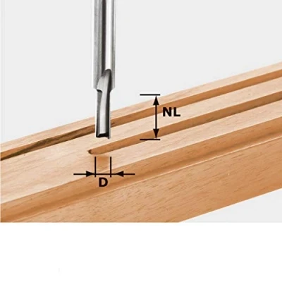 Imagen de Festool 490954 Fresa para ranurar de metal duro, filo base, vástago 8 mm HW S8 D5/12