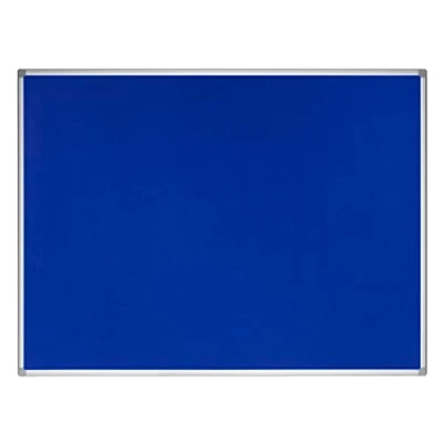 Imagen de Bi Office Earth Tablero de Anuncios con Marco Aluminio, 90 x 60 cm, Tablón Fieltro Azul