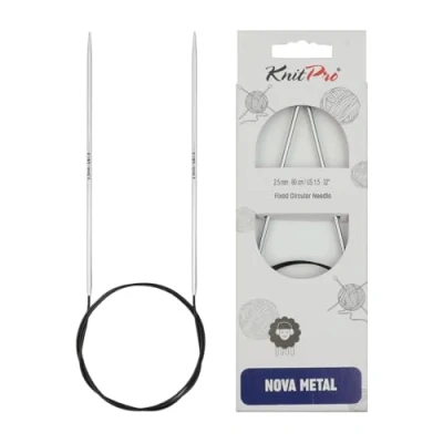 Imagen de KnitPro Nova Brillantes Pulidas Metal (150cm, 2.50mm) Fija Circular Agujas de Punto 1 Aguja